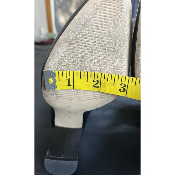 ANTONIO MELANI Shahn Black Leather Pointed Toe High Heel Ankle Boots Size 7M - Picture 13 of 15